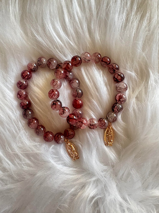 Virgin Mary Beaded Bracelet